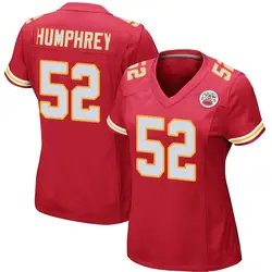 Nike Creed Humphrey Kansas City Chiefs Women's Game Red Team Color Jersey