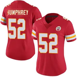 Nike Creed Humphrey Kansas City Chiefs Women's Limited Red Team Color Vapor Untouchable Jersey