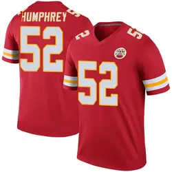 Nike Creed Humphrey Kansas City Chiefs Youth Legend Red Color Rush Jersey