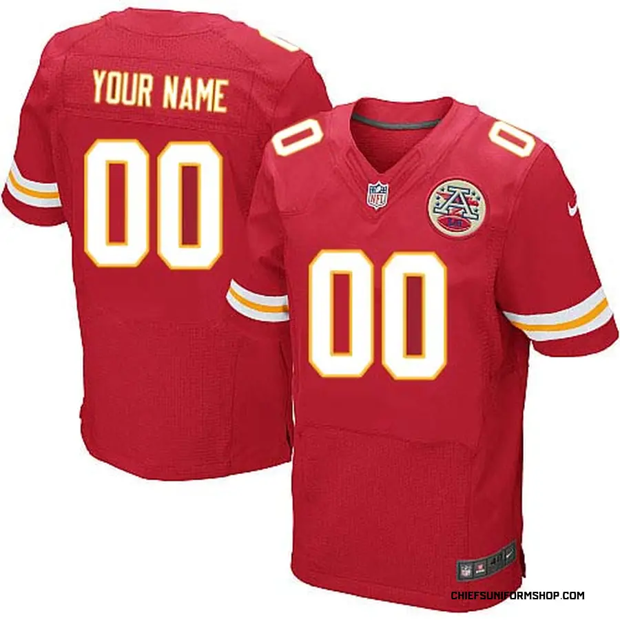 Nike Custom Kansas City Chiefs Men's Elite Red ized Team ...