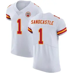 Nike Leon Sandcastle Kansas City Chiefs Men's Elite White Vapor Untouchable Jersey