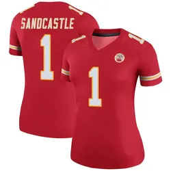 Nike Leon Sandcastle Kansas City Chiefs Women's Legend Red Color Rush Jersey