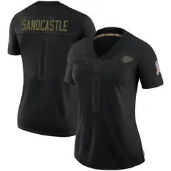 Nike Leon Sandcastle Kansas City Chiefs Women's Limited Black 2020 Salute To Service Jersey