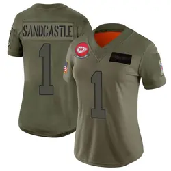 Nike Leon Sandcastle Kansas City Chiefs Women's Limited Camo 2019 Salute to Service Jersey