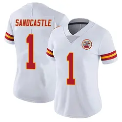 Nike Leon Sandcastle Kansas City Chiefs Women's Limited White Vapor Untouchable Jersey