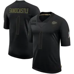Nike Leon Sandcastle Kansas City Chiefs Youth Limited Black 2020 Salute To Service Jersey