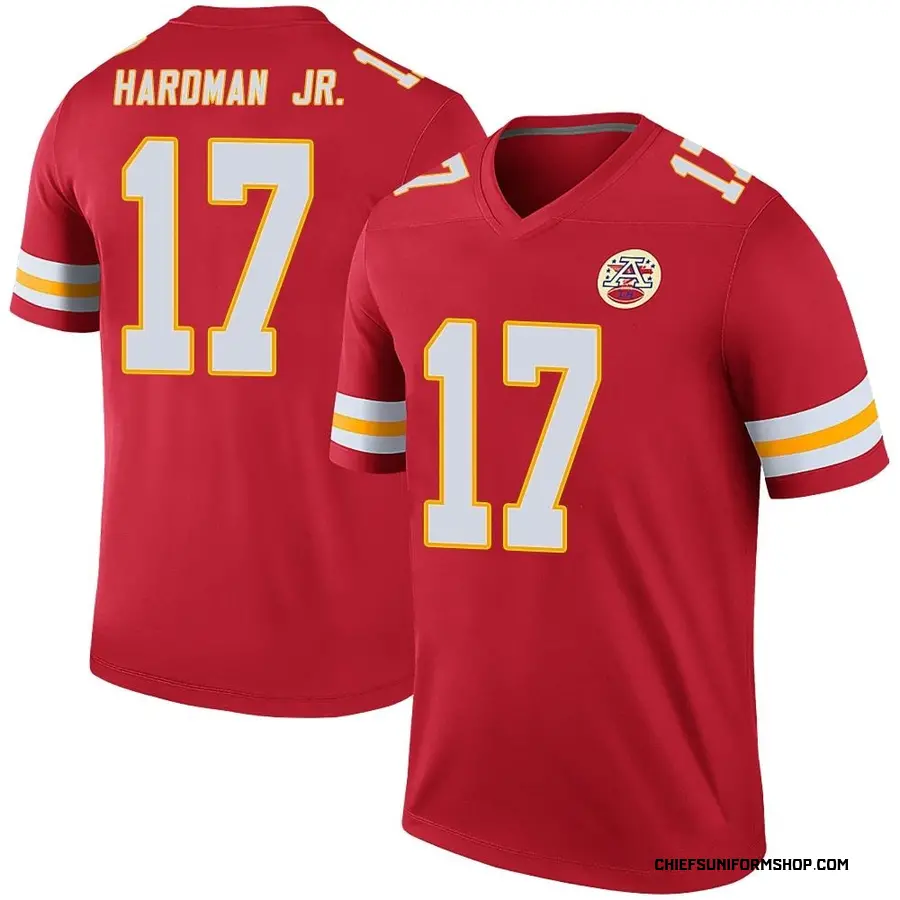Nike Mecole Hardman Kansas City Chiefs Men's Legend Red Color Rush Jersey